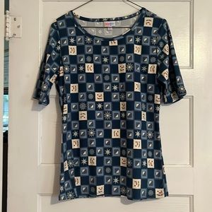 LulaRoe Snowman Shirt
